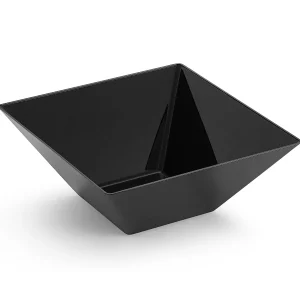 3 Qt. Black Square Plastic Serving Bowls (15 Bowls)<Oriental Trading Discount