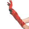 Red Elbow Length Gloves<Oriental Trading Shop