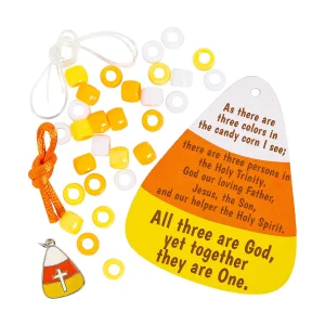 Religious Candy Corn Pony Bead Bracelet Craft Kit - Makes 12<Oriental Trading Flash Sale
