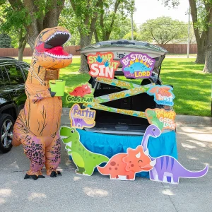 Religious Dinosaur Trunk-Or-Treat Decorating Kit - 11 Pc.<Oriental Trading Cheap