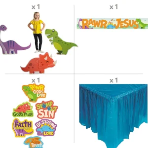 Religious Dinosaur Trunk-Or-Treat Decorating Kit - 11 Pc.<Oriental Trading Cheap
