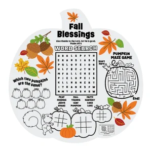 Religious Fall Activity Placemats – 12 Pc.<Oriental Trading Best Sale