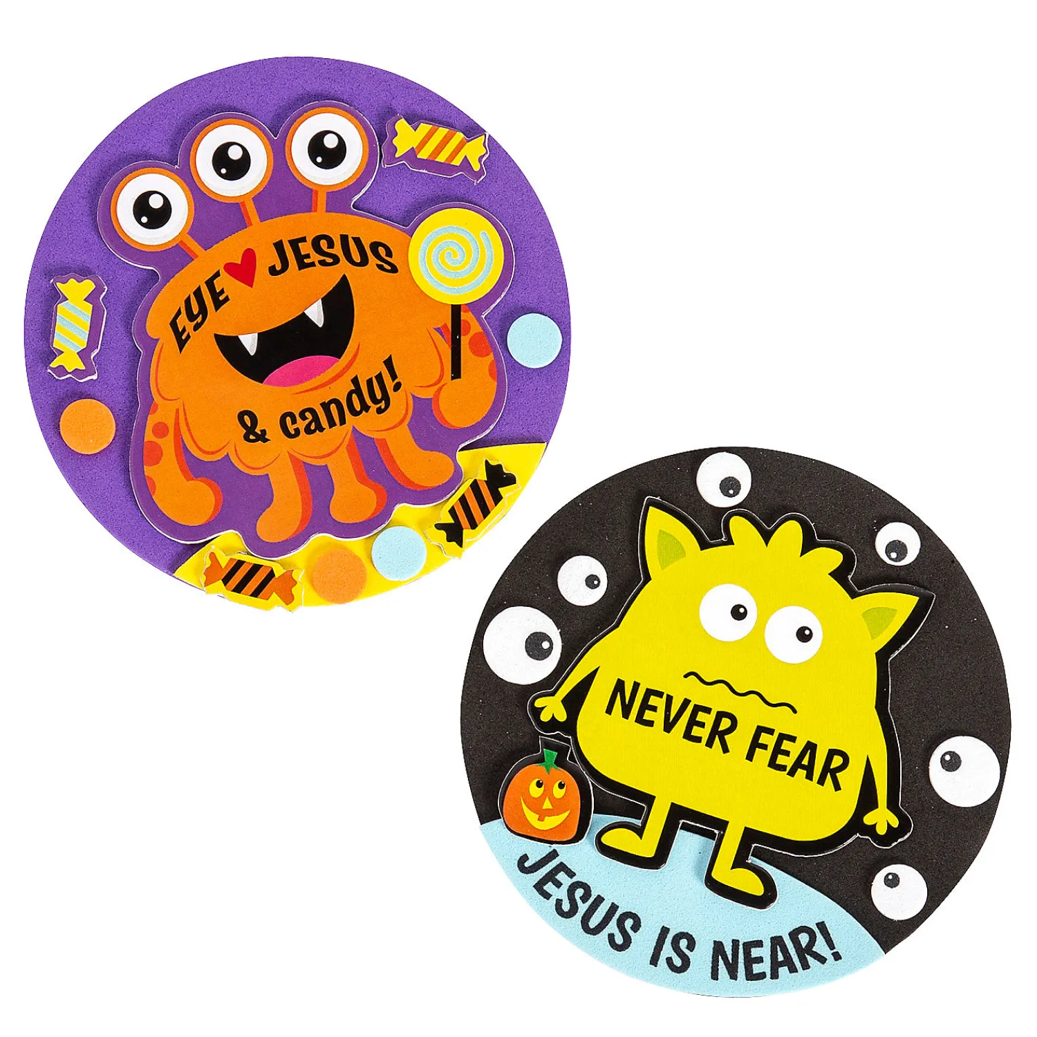 religious_halloween_monst_0-3.webp Religious Halloween Monster Magnet Craft Kit - Makes 12<Oriental Trading Best Sale