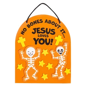 Religious Halloween No Bones About It Jesus Loves You Craft Kit - Makes 12<Oriental Trading Shop