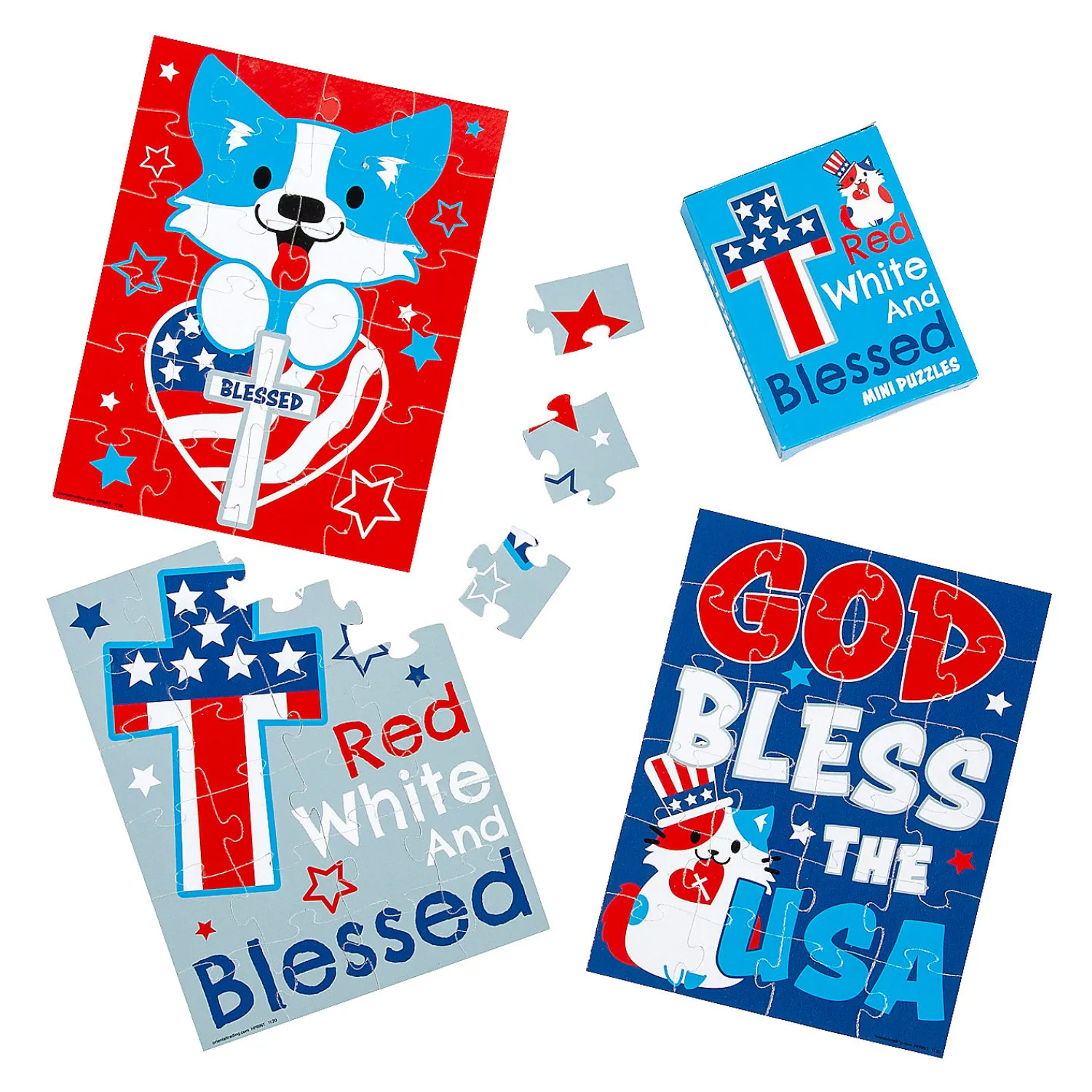 religious_patriotic_jigsa_0.webp Oriental Trading Puzzles*Religious Patriotic Jigsaw Puzzles- Set Of 12