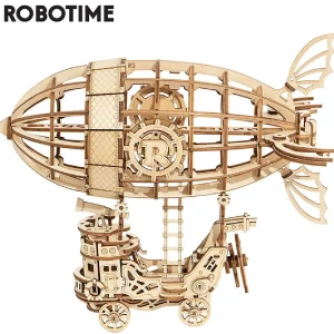 Oriental Trading Puzzles*Robotime 3D Wooden Airship Model Building Kits - Toys For Children, Kids, Boys, Birthday Gift