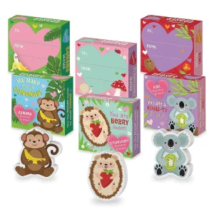 Oriental Trading Fidget Toys & Spinners*Scented Erasers With Valentine's Day Card Box For 28