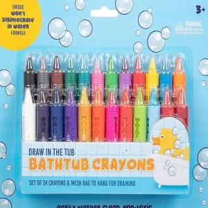 Oriental Trading Play Sets*Scs Direct Bath Crayons Super Set With Bathtub Mesh Bag 24 Piece