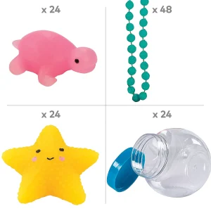 Oriental Trading Putty & Squishy Toys*Sea Life Mochi Squishies In Aquariums Kit For 24