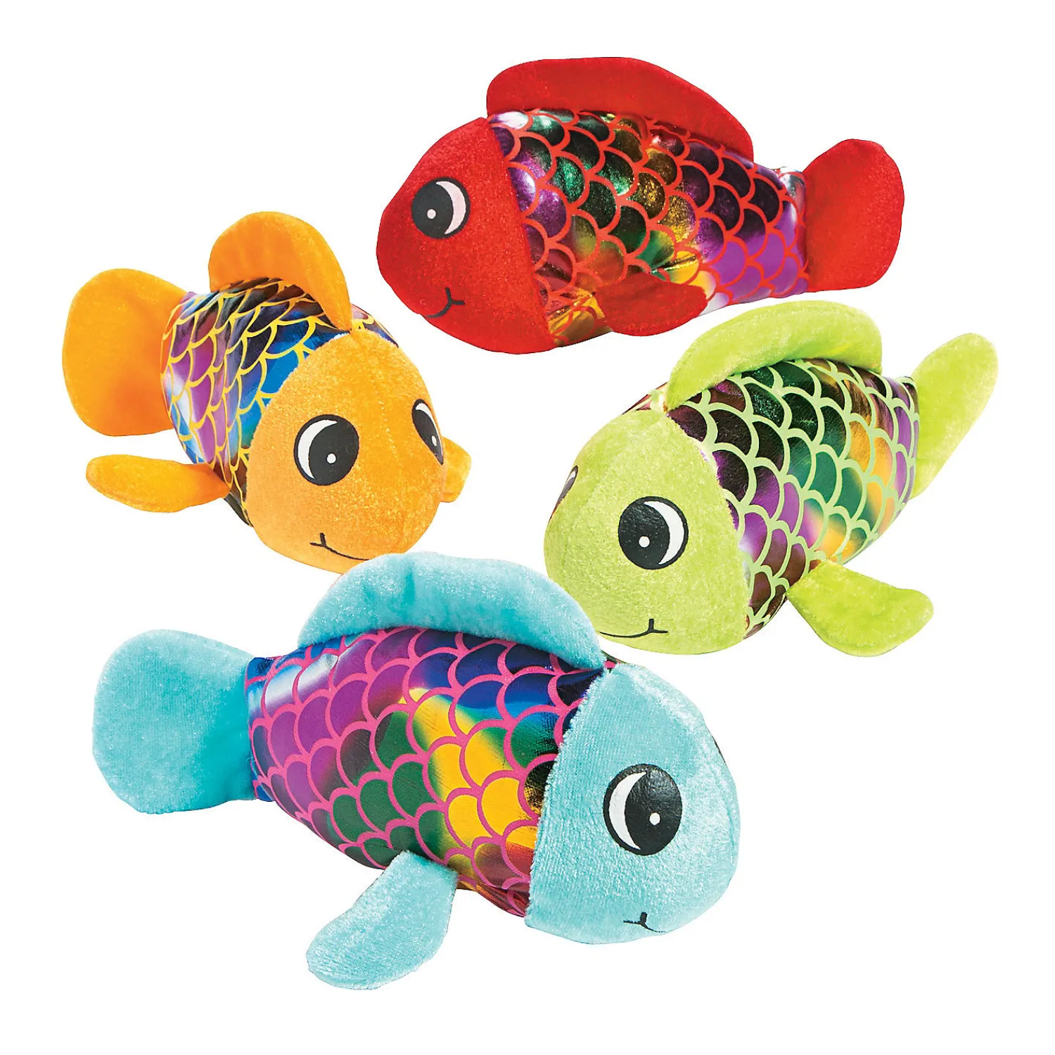 shiny_scales_stuffed_fish_0.webp Oriental Trading Stuffed Animals & Plush Toys*Shiny Scales Stuffed Fish - 12 Pc.
