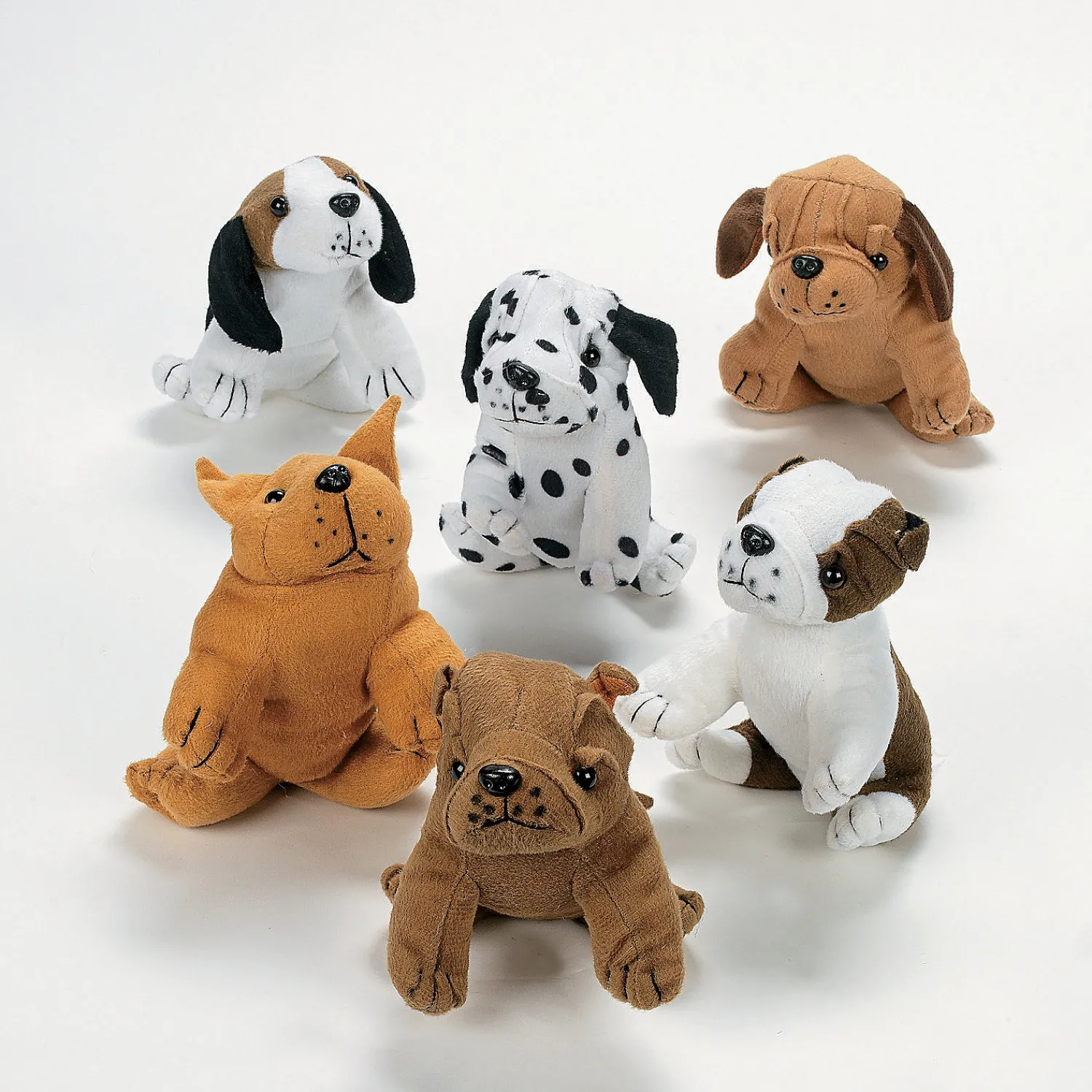 sitting_stuffed_dogs___pc_3.webp Oriental Trading Stuffed Animals & Plush Toys*Sitting Stuffed Dogs - 12 Pc.