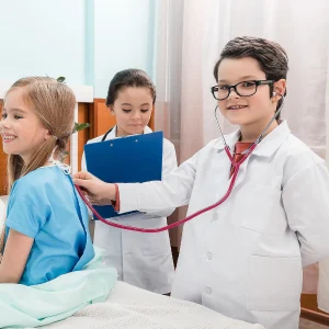 Oriental Trading Pretend Play*Skeleteen Pink Doctor's Stethoscope Toy - Doctor Or Nurse Pretend Play Costume Accessories And Prop Toys For Kids - 1 Piece