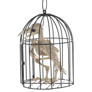 Skeleton Crow In A Cage<Oriental Trading Online