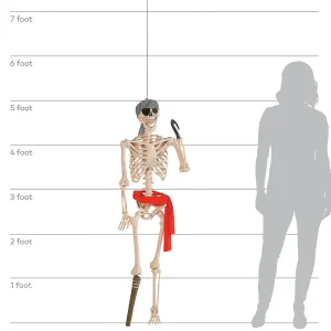 Skeleton Mermaid & Pirate Couple Halloween Decorations<Oriental Trading Fashion