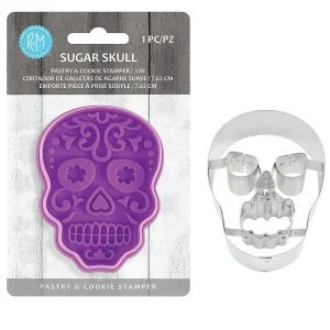 Skull Cookie Cutter And Stamp 2 Piece Set<Oriental Trading Cheap