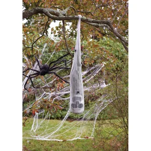 Skull In Spider Cocoon Halloween Decoration<Oriental Trading Flash Sale