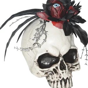Skull With Eyeball Flower Decoration<Oriental Trading Cheap