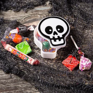 Skull-Shaped Bpa-Free Plastic Favor Containers - 12 Pc.<Oriental Trading Store