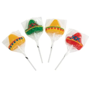 Sombrero Lollipops - 12 Pc.<Oriental Trading Clearance