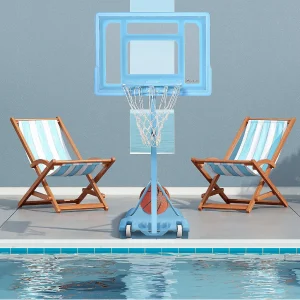 Soozier Pool Side Portable Basketball Hoop System Stand Goal With Height Adjustable 3Ft 4Ft 32'' Backboard<Oriental Trading Best Sale