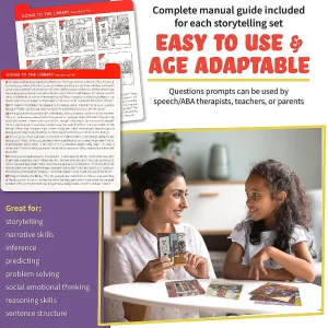 Oriental Trading Playing Cards*Spark Sequencing Cards For Storytelling And Speech Therapy Game Special Education