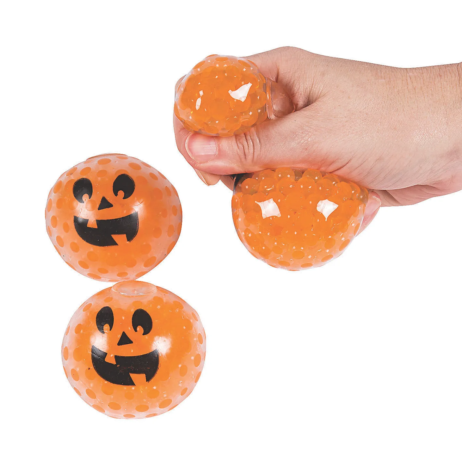 squishy_water_beads_pumpk_0.webp Oriental Trading Putty & Squishy Toys*Squishy Water Beads Pumpkin Balls - 12 Pc.