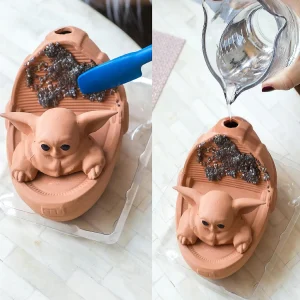 Oriental Trading Character Toys*Star Wars: The Mandalorian The Child Baby Yoda Chia Pet Decorative Planter