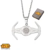 Oriental Trading Pretend Play*Star Wars Tie Fighter Stainless Steel 22" Chain Pendant Necklace