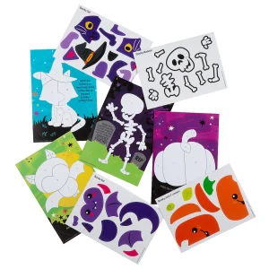 Sticker By Number Halloween Cards - 24 Pc.<Oriental Trading Clearance