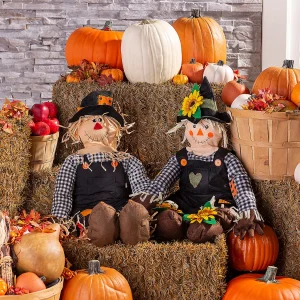 Stuff-A-Scarecrow Couple Decorating Kit - 2 Pc.<Oriental Trading Shop