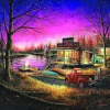 Oriental Trading Puzzles*Sunsout A Perfect Evening 1000 Pc Large Pieces Jigsaw Puzzle