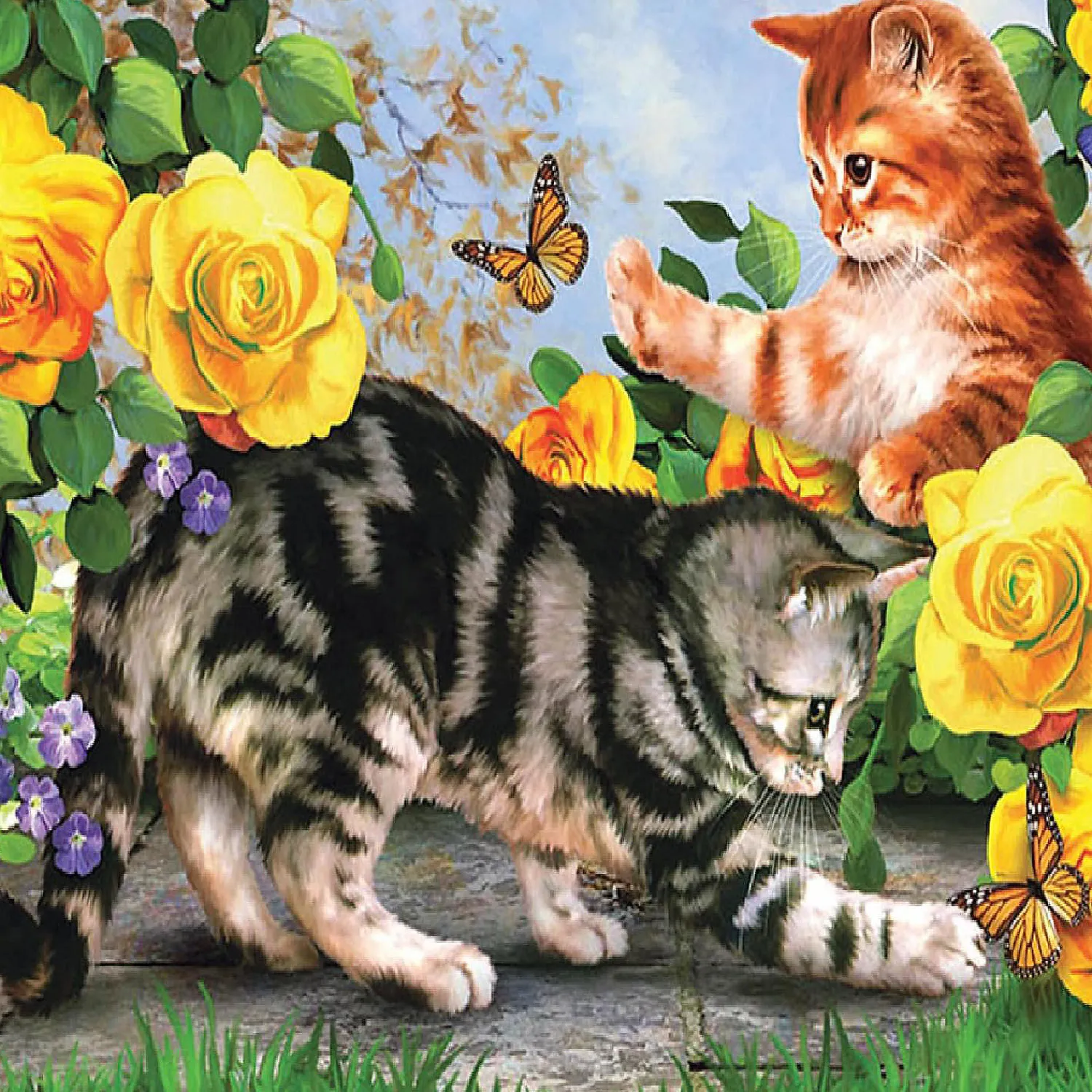 sunsout_kitten_play__pc_j_0.webp Oriental Trading Puzzles*Sunsout Kitten Play 500 Pc Jigsaw Puzzle