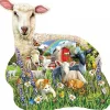 Oriental Trading Puzzles*Sunsout Lamb Shop 1000 Pc Special Shape Jigsaw Puzzle