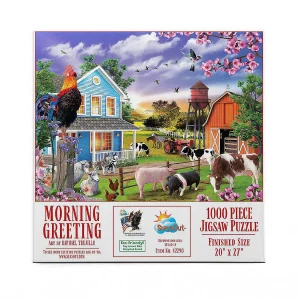 Oriental Trading Puzzles*Sunsout Morning Greeting 1000 Pc Jigsaw Puzzle