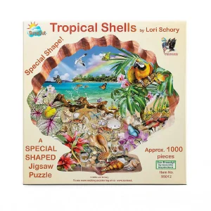 Oriental Trading Puzzles*Sunsout Tropical Shells 800 Pc Special Shape Jigsaw Puzzle