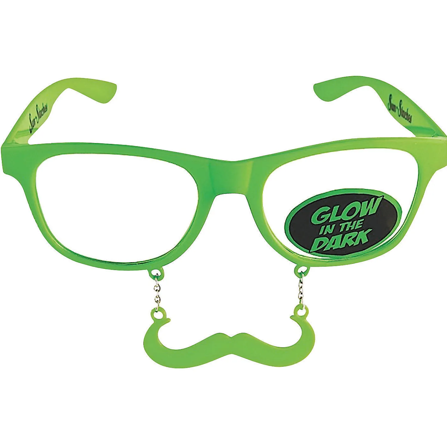sunstache_glowinthedark_g_0.webp Sun-Stache Glow-In-The-Dark Green Mustache Glasses - 1 Pc.<Oriental Trading Best