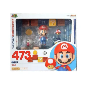 Oriental Trading Character Toys*Super Mario Bros Nendoroid Action Figure 473 W/Bonus Coins Nintendo Toy Nes Good Smile Company