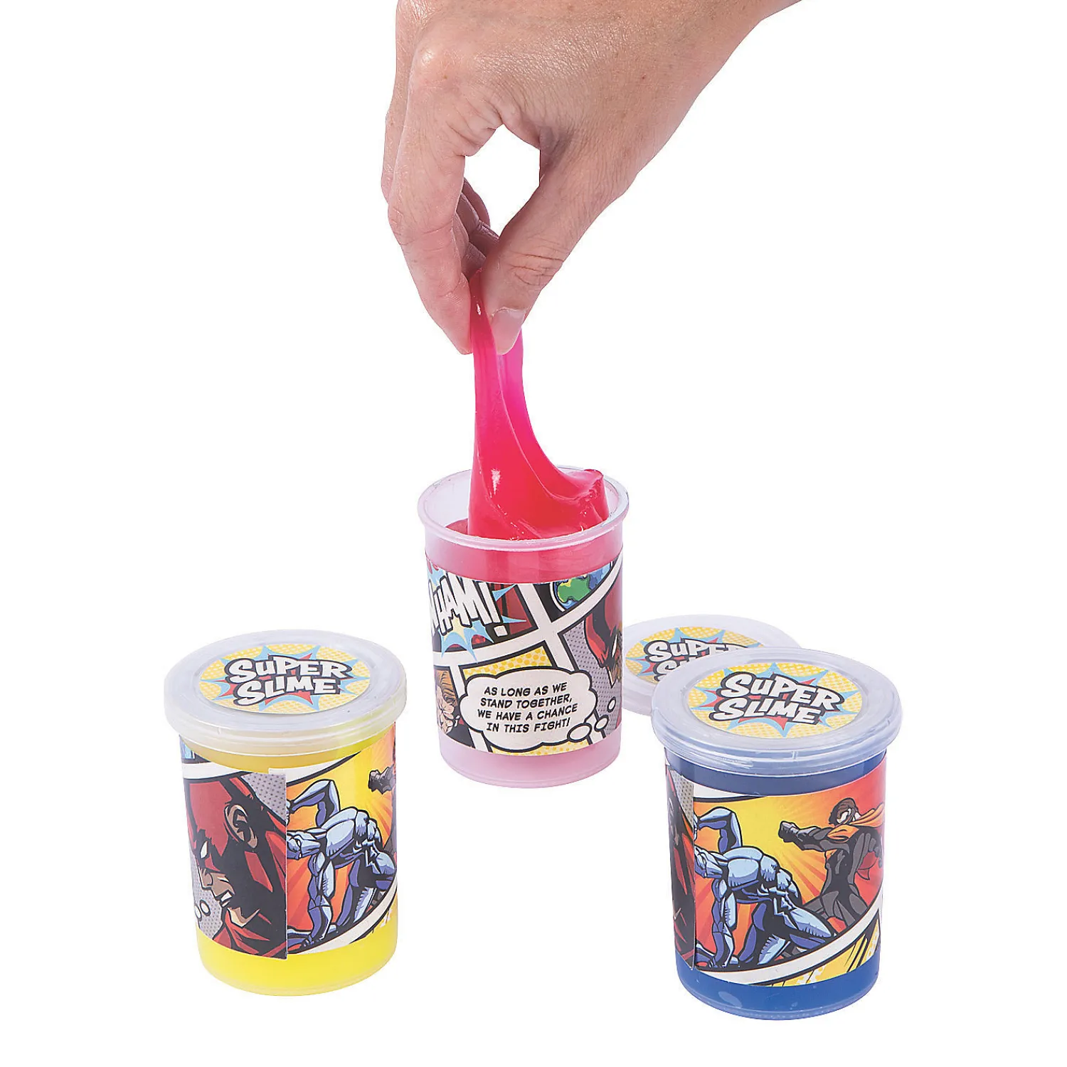 superhero_kryptonite_slim_0-1.webp Oriental Trading Putty & Squishy Toys*Superhero Kryptonite Slime - 12 Pc.