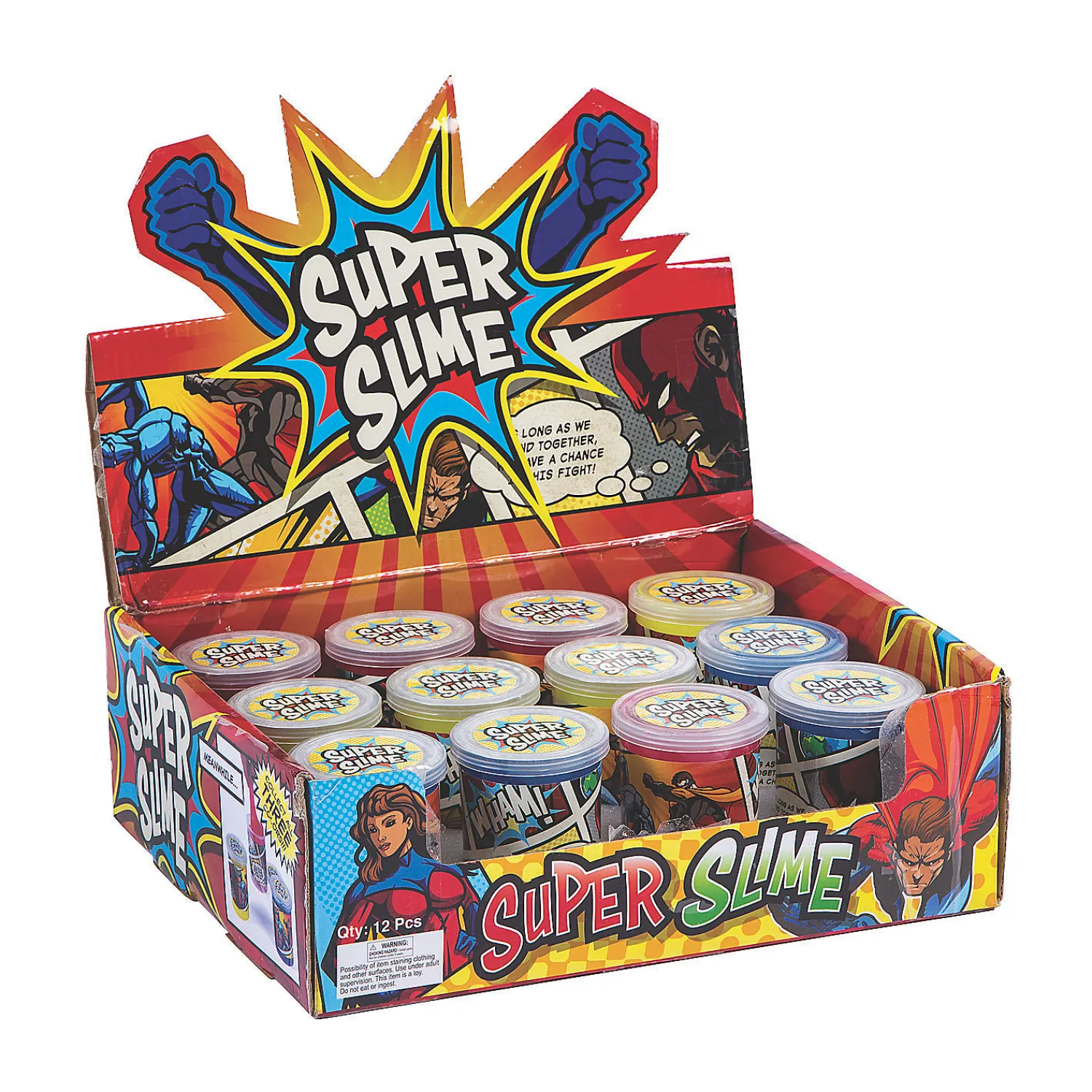 superhero_kryptonite_slim_1-1.webp Oriental Trading Putty & Squishy Toys*Superhero Kryptonite Slime - 12 Pc.