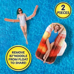 Take 2 Floats Root Beer Water Float & Noodle Pool Blow Up Inflatable Raft Mighty Mojo<Oriental Trading Discount