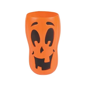 Tall Halloween Jack-O'-Lantern Orange Plastic Cups - 6 Ct.<Oriental Trading Fashion
