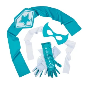 Oriental Trading Pretend Play*Teal & White Superhero Accessories - 4 Pc.
