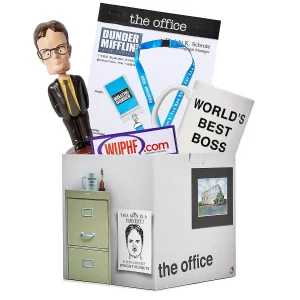 Oriental Trading Character Toys*The Office Looksee Collector's Mystery Gift Box - Bobblehead, Mug, Lanyard, And More