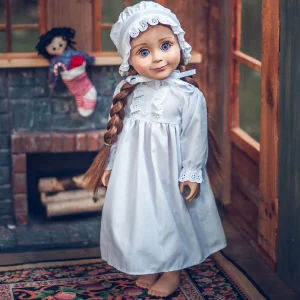 Oriental Trading Play Sets*The Queen's Treasures 18 Inch Girl Doll Clothes, Little House On The Prairie American Sleepwear Outfit. Full Length Nightgown And Nightcap