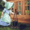Oriental Trading Play Sets*The Queen's Treasures 18 Inch Girl Doll Clothes, Little House On The Prairie 3 Pc Purple And Green American Summer Dress, Hat, And Apron