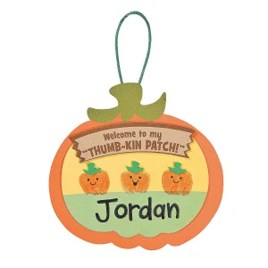 Thumbprint Pumpkin Patch Craft Kit - Makes 12<Oriental Trading Flash Sale