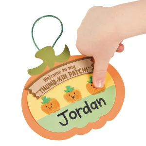 Thumbprint Pumpkin Patch Craft Kit - Makes 12<Oriental Trading Flash Sale