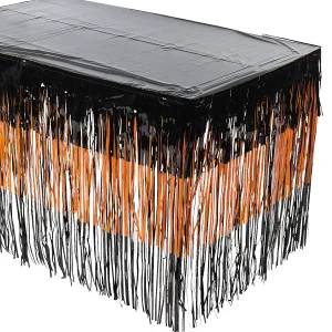 Tiered Halloween Fringe Plastic Table Skirt<Oriental Trading Store