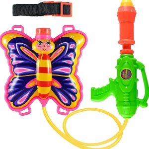 Toyrifik Water Gun Backpack Water Blaster For Kids -Water Shooter With Tank Butterfly Toys For Kids - Summer Outdoor Toys For Pool Beach Water Toys For Kids<Oriental Trading Fashion