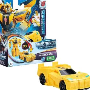 Oriental Trading Character Toys*Transformers Toys Earthspark 1-Step Flip Changer Bumblebee 4-Inch Action Figure, Robot Toys